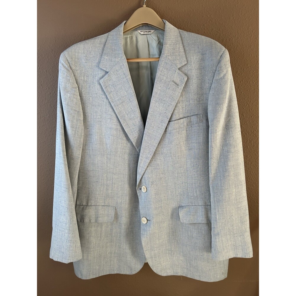 NORM THOMPSON  Silk Mens Blazer Sport Coat 46R Very Great Quality & Condition